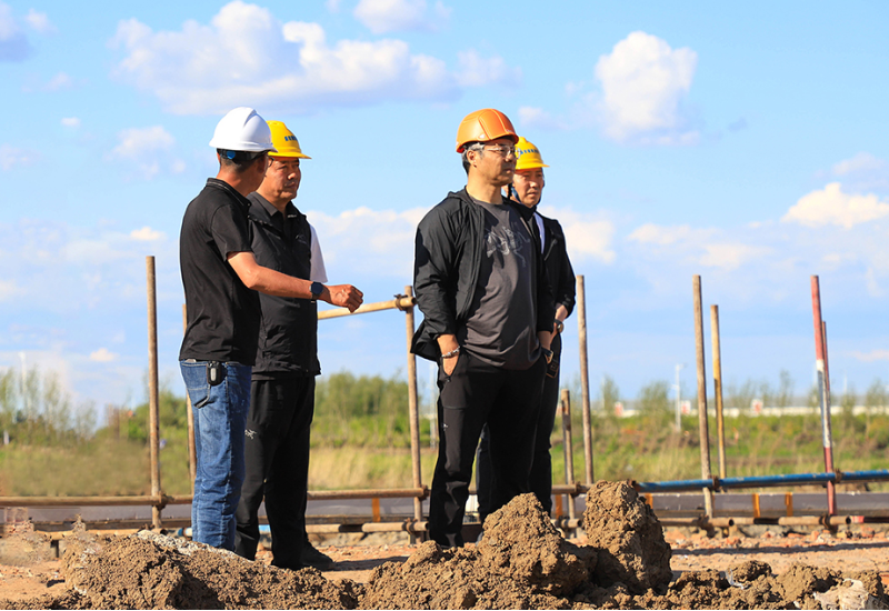 集團(tuán)領(lǐng)導(dǎo)蒞臨遠(yuǎn)海廠區(qū)在建工地檢查指導(dǎo)工作